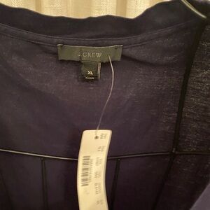 J. Crew Deep Blue Blouse XL